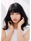 重ためバング×セミロング♪  鶴川 美容室 ウイングスガーデン