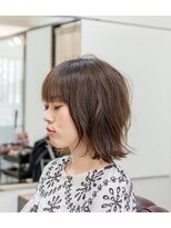 ヘアージャンティ(HAIR GENTIL)&nbsp;ボブ　【 ショート × 外ハネ × 耳かけ 】