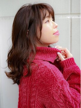 ルティア(Lutia) ナチュラルブラウン シースルーバング ゆるふわウェーブ ★★