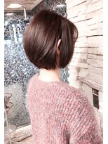 ミッシェル アフロート(michelle afloat)&nbsp;20代30代40代50代くびれ前下がりボブCカーブ小顔ピンクベージュ