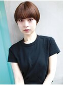 天神【BIRTH】厚めバング×フォギーベージュマッシュショート