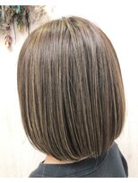 プランタン(Printemps)&nbsp;ぱつっとボブエアタッチハイライトミルクティーベージュ