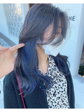 ブランシェ 小牧店(BRANCHE) ☆インナーカラーネイビーブルー☆ ブランシェ小牧具志