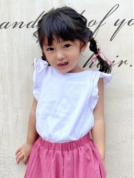 エイミーバイアフロート(amie by afloat) * ふわふわツインテールのキッズアレンジ