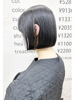 モリオ フロム ロンドン サッポロファクトリー店(morio FROM LONDON)&nbsp;【morio札幌】札幌ボブ　大人かわいい黒髪ぱつっとショートボブ
