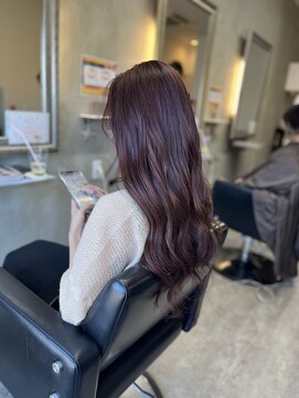 アムロードヘア(Amouroad hair) エクステをつけてからオンカラー