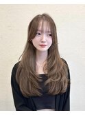 韓国風/レイヤー/前髪/小顔/ハイトーン/髪質改善