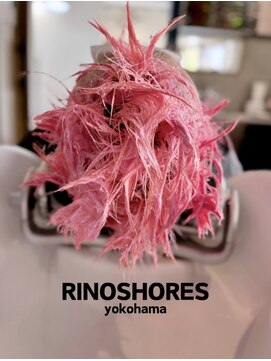 リノショアーズ 元町店(RINOSHORES) 個性派美人ベビーピンクブリーチカラーハイトーンカラー