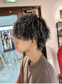 縦落ち波巻きパーマ　ハイライト　メッシュ　長崎