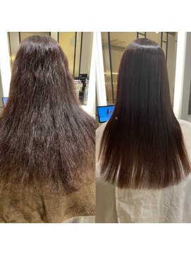 アロン(Allons Ginza) 【sins式酸性ストレート】髪質改善シルクストレート