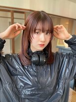 ジョエミバイアンアミ(joemi by Un ami) フェイスレイヤー/顔周りレイヤー/レッドブラウン