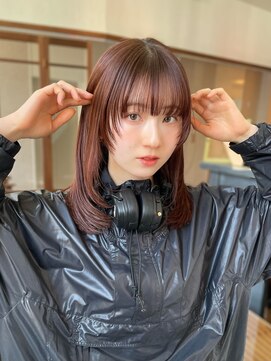 ジョエミバイアンアミ(joemi by Un ami) フェイスレイヤー/顔周りレイヤー/レッドブラウン