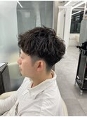 短髪ショート×パーマ メンズパーマ メンズカット