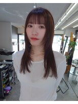 ネルケ 立川(nelke)&nbsp;ロングレイヤー/顔周りレイヤー/チョコレートブラウン