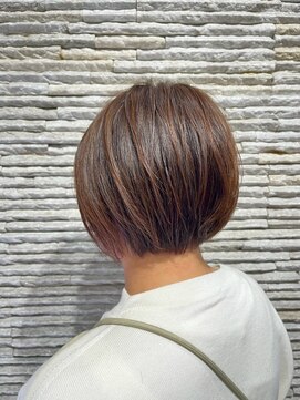 ビス リアン 川口店(Vis lien) ブリーチなし大人可愛いマロンブラウン似合わせ耳かけボブ