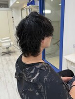 アルターシェリー(aL-ter che'rie)&nbsp;サーフカール/スパイキーショート/ブルーブラック　新籾