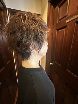 フランジェッタヘアー(Frangetta hair) スタイリング楽ちんマダムパーマ