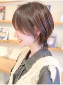 大人可愛いマッシュショートボブウルフカット◎20代30代40代50代
