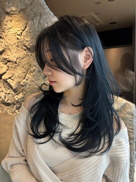 アスター 天神大名店(Aster) 小顔に見えるトレンドヘア/黒髪/オリーブグレー/ココアベージュ