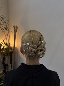 大人可愛いパールアレンジ