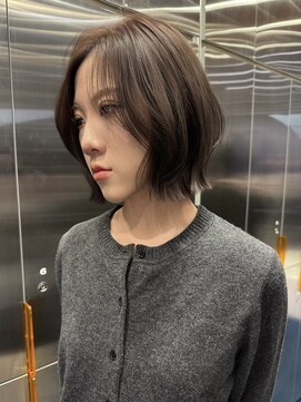 サンクマーケット 渋谷(cinq MARKET) レイヤーボブウルフボブミディアムレイヤー渋谷ブリーチカラー