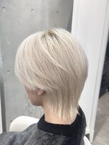 エデアンホンテン メンズサロン(EDEAN 本店 （旧：EDEAN 上通）)&nbsp;熊本メンズカット ホワイトブロンド マッシュウルフ