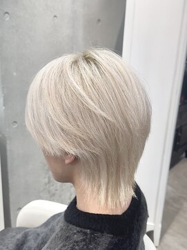 エデアンホンテン メンズサロン(EDEAN 本店 （旧：EDEAN 上通）) 熊本メンズカット ホワイトブロンド マッシュウルフ