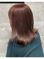 ルイス(L'wis)&nbsp;ピンク学割U24ケアブリーチ渋谷10代20代30代縮毛矯正ブリーチ