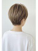 大人可愛いショート 大人ショート ハイライト コンパクト