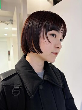 ナヌーク シブヤ(nanuk shibuya) ぷつっとシンプルなショートボブ