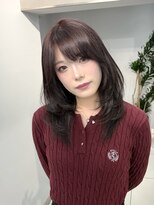 ヴェイン 渋谷(vain)&nbsp;ラベンダーブラウンミディアムレイヤーワンカール