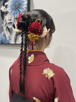 アリュア(Allure)の写真/【長野駅徒歩３分】お呼ばれ/結婚式/2次会/編み下ろしetc...セットの得意なStylistが丁寧に対応いたします*