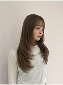 イメチェン/ピンクベージュ/アンブレカラー/前髪/沖縄市