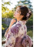 大人フェミニン浴衣スタイ
