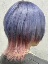 Voyage Nike 池袋【ケアブリーチ/ダブルカラー/インナーカラー/髪質改善】&nbsp;ショートウルフ/ウルフカット/インナーカラー/ピンク/ラベンダー