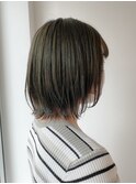 ☆外ハネボブ×ブリーチなしオリーブグレージュ☆navile表参道