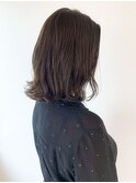 【yuka】アッシュブラウンベージュ×グレージュミディ
