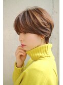 【DaVin中目黒】耳かけショート カーキベージュ 20代30代40代☆