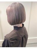 ハイトーンボブ × ホワイトシルバー