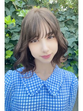 クーエフー(coo et fuu) 大人かわいいフェザーバングの外ハネボブ♪藤沢