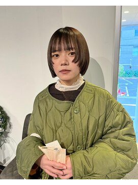 カフ(CAF) CAF FUKO/ナチュラルブラウンカラー/ウルフボブ/大阪/心斎橋