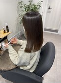 ストレートアッシュ系くすみベージュ