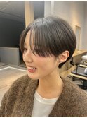 ショートボブパーマ20代30代40代イヤリングカラー大人可愛い