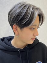 ロンドブルーム 天神大名店(Lond Bloom) ダブルカラーショートボブインナーカラーハイライトケアブリーチ