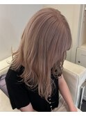 5103艶髪グレーベージュミルクティーアッシュハイトーンカラー