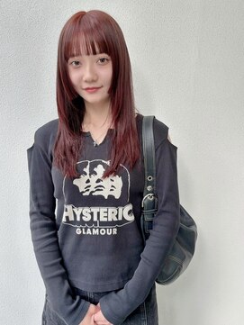 ラヴィズム(LUVISM) 10代20代30代ピンクベージュダブルカラーブリーチ新潟万代