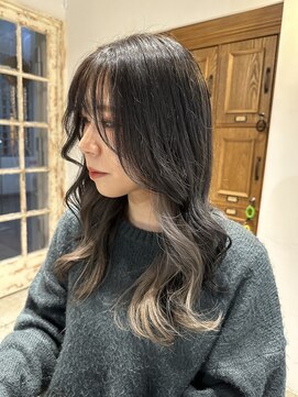 ナルヘアー 越谷(Nalu hair) インナーカラー/ホワイトベージュ