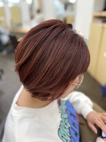 美容室 びゃんびゃん 社店&nbsp;ベリーピンク/前下がりボブ/ボブ