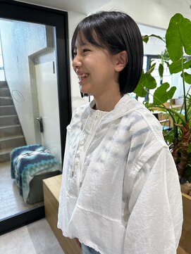 オーシャン(Ocean) ［Ocean Hair&Life 水田］暗髪/黒髪×アゴ下ボブスタイル