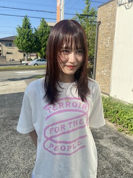 ヘアー バトン(hair vaton) レッドカラー×レイヤー